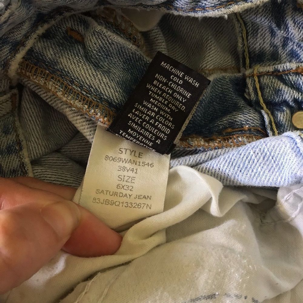 Vintage Ralph Lauren Saturday Jeans Light Blue Denim - Picture 7 of 9